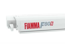 Маркиза Fiamma F80s, 3.7м, механическая накрышная, корпус белый, полотно серое, артикул 07830D01R