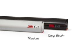Маркиза Fiamma F35 PRO, 3м, раскладывается вручную, корпус серый, полотно серое, артикул 06762D01R