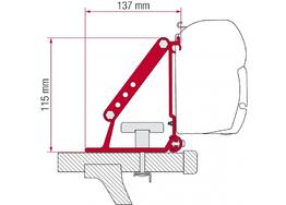 Крепёж на рейлинги для маркиз Fiamma серии F45s/F35pro/C, модель крепежа Kit Auto, артикул 98655-310